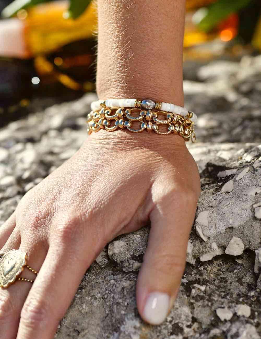 BRACELET GROSSES MAILLES SIMONE - PARCI PARLÄ