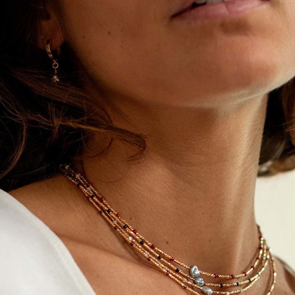 
                      
                        COLLIER GIGI I AGATE NOIRE
                      
                    