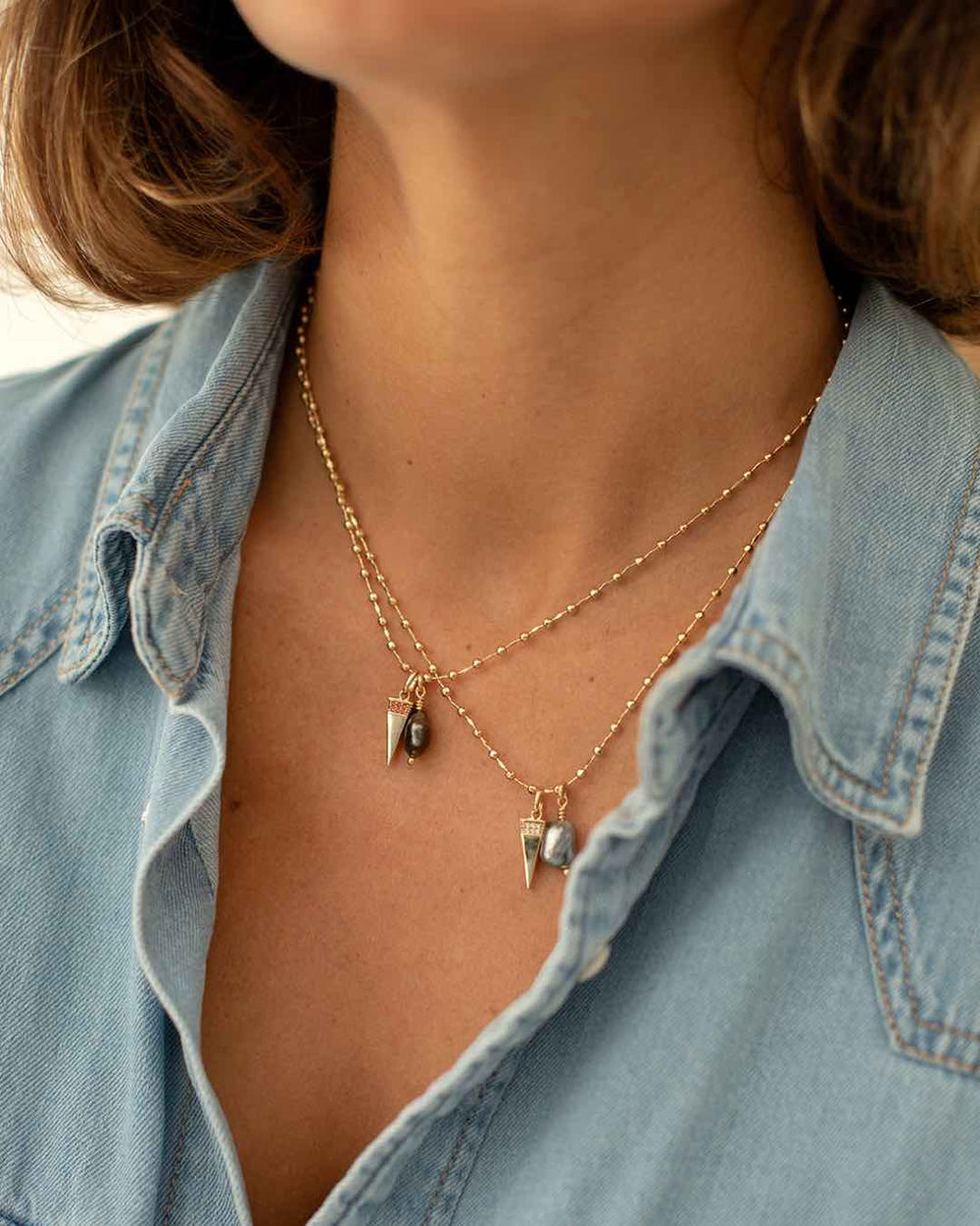 COLLIER TAHA I ZIRCONS TRANSPARENTS