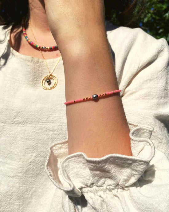 BRACELET POË, FLAMINGO