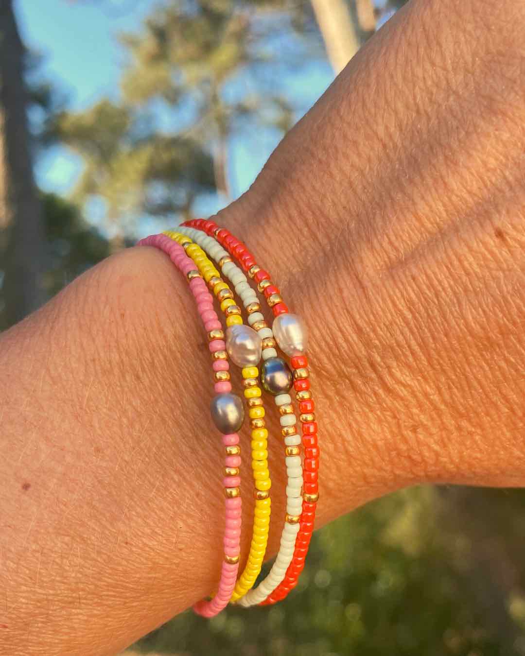 BRACELET POË, FLAMINGO